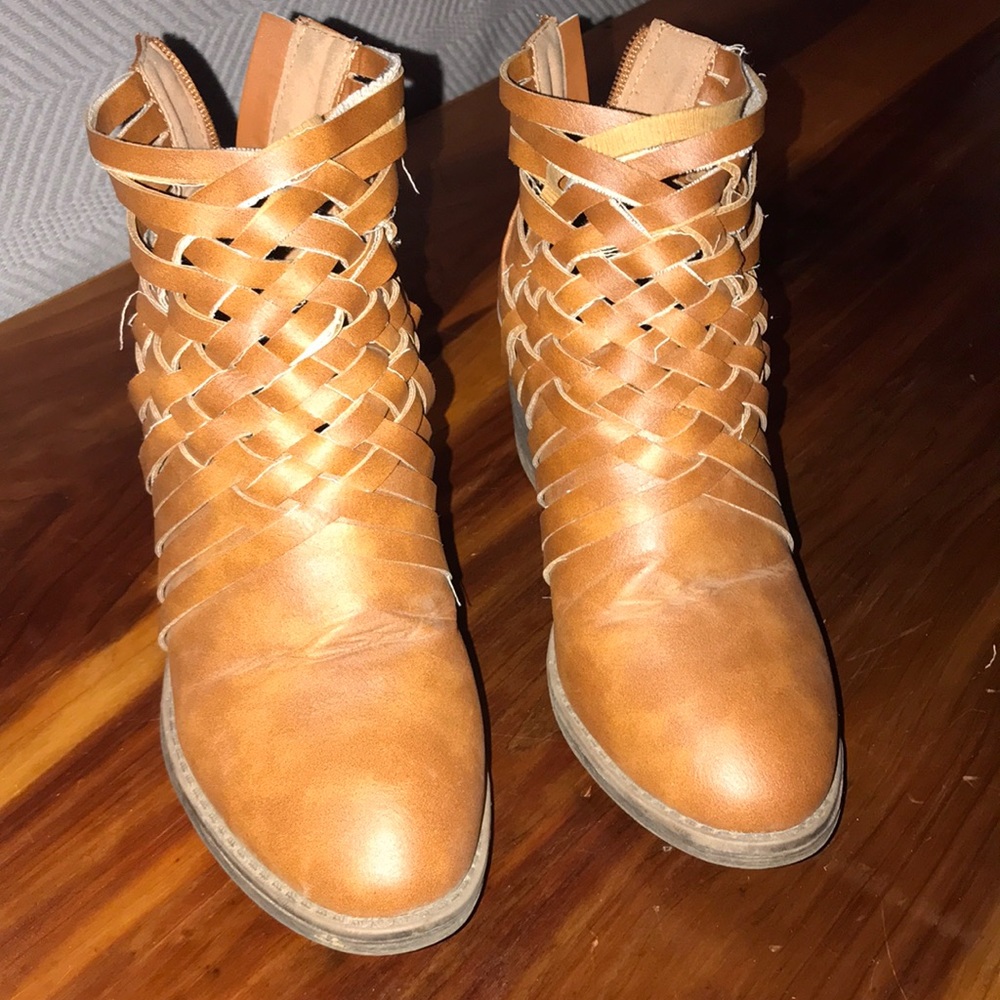 Brown booties